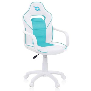 Cadeira de Polipele PowerGaming Akiba Branco+Turquesa