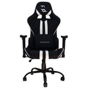 Cadeira em Tecido PowerGaming Burnout Preto+Branco