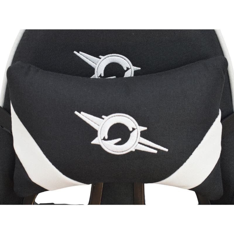 Coussin cervical de la Chaise en Tissu PowerGaming Burnout Noir+Blanc