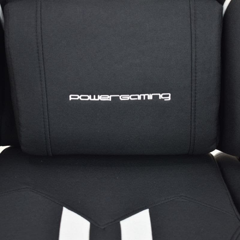 Coussin lombaire de la Chaise en Tissu PowerGaming Burnout Noir+Blanc