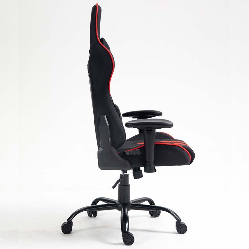 Cadeira em Tecido PowerGaming Burnout Preto+Vermelho - Item3