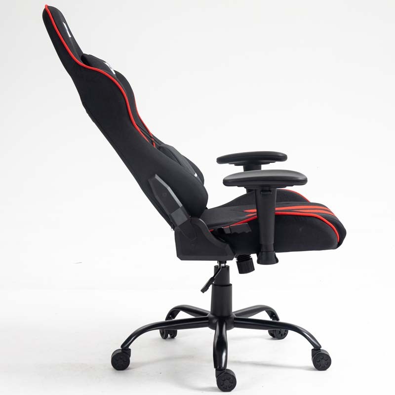 Cadeira em Tecido PowerGaming Burnout Preto+Vermelho - Item4