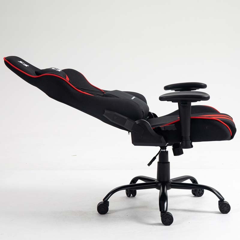 Cadeira em Tecido PowerGaming Burnout Preto+Vermelho - Item5