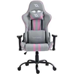Cadeira em Tecido PowerGaming Burnout Cinzento+Rosa