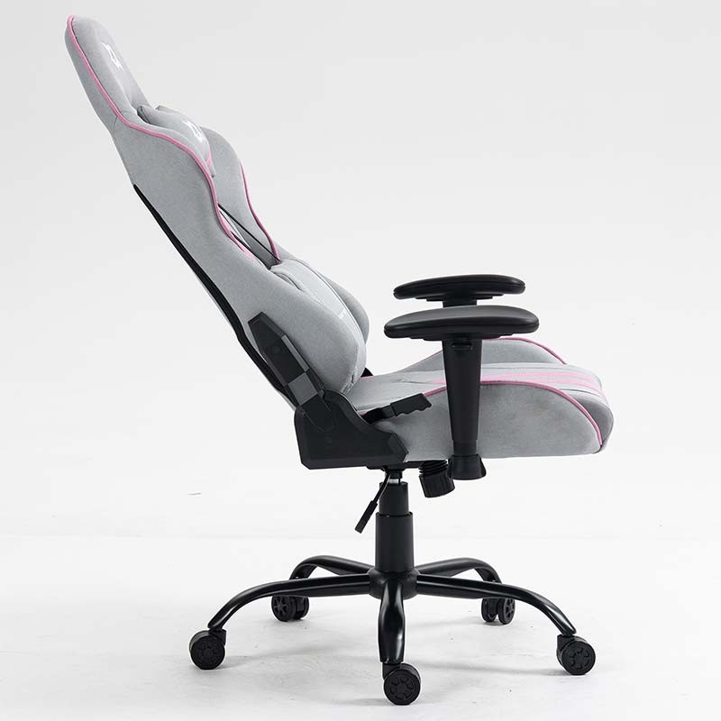 Chaise en Tissu PowerGaming Burnout Gris+Rose - Ítem4