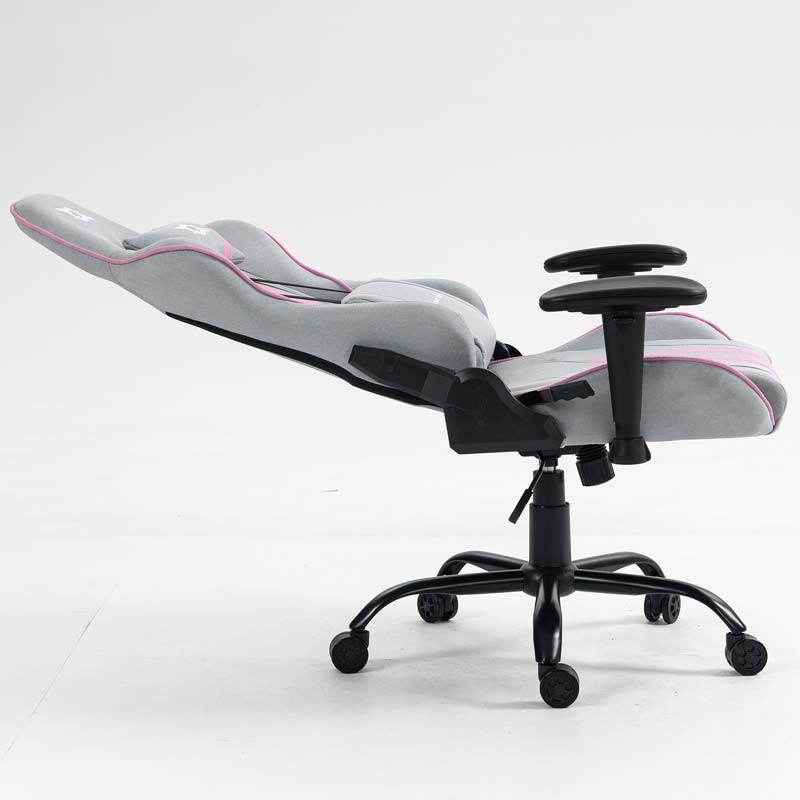 Chaise en Tissu PowerGaming Burnout Gris+Rose - Ítem5