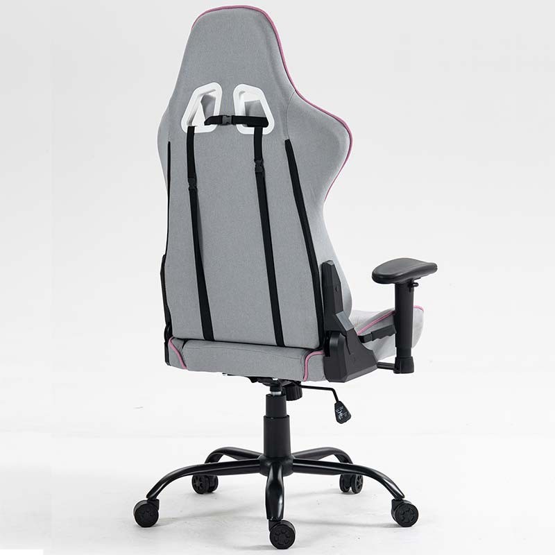 Chaise en Tissu PowerGaming Burnout Gris+Rose - Ítem6