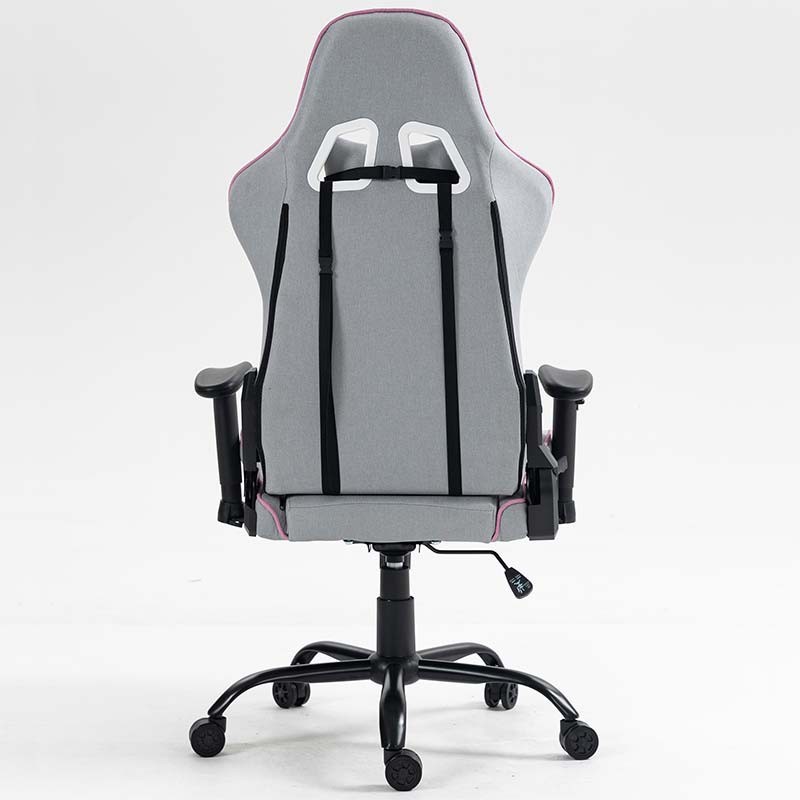 Chaise en Tissu PowerGaming Burnout Gris+Rose - Ítem7