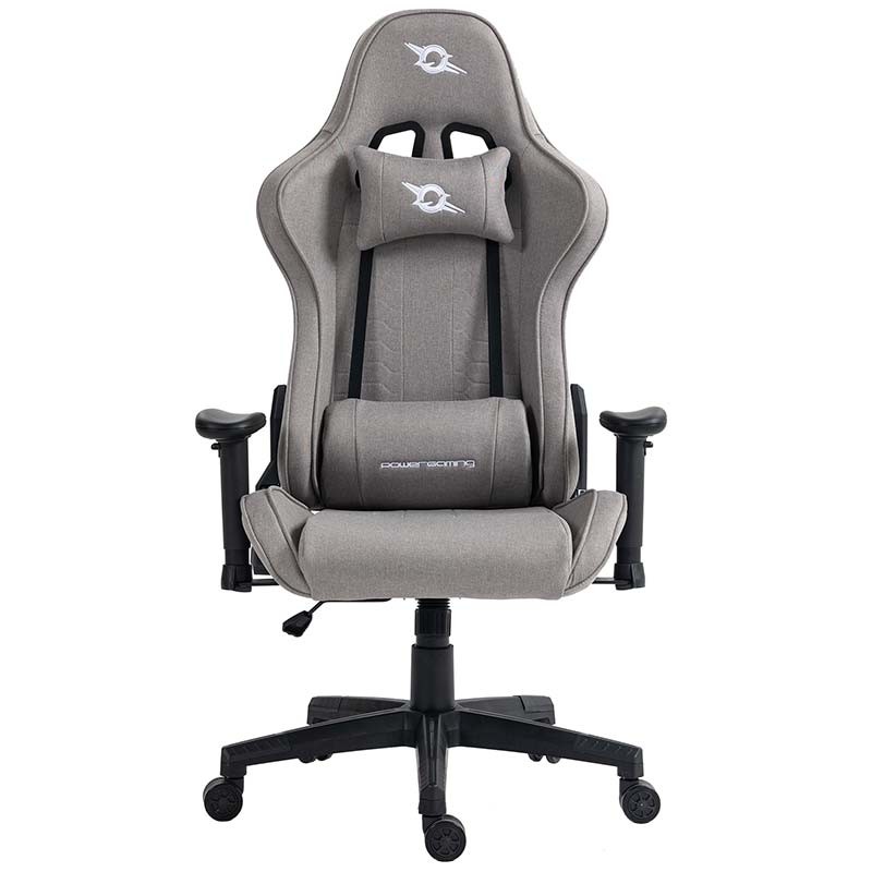 Chaise en Tissu PowerGaming Race Gris - Ítem