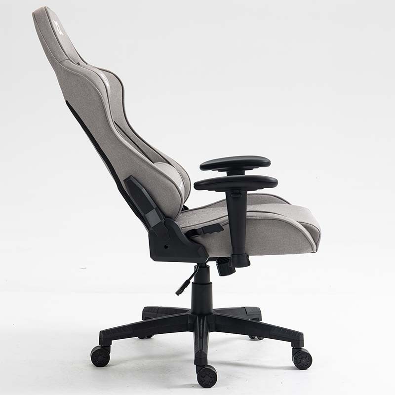 Chaise en Tissu PowerGaming Race Gris - Ítem3