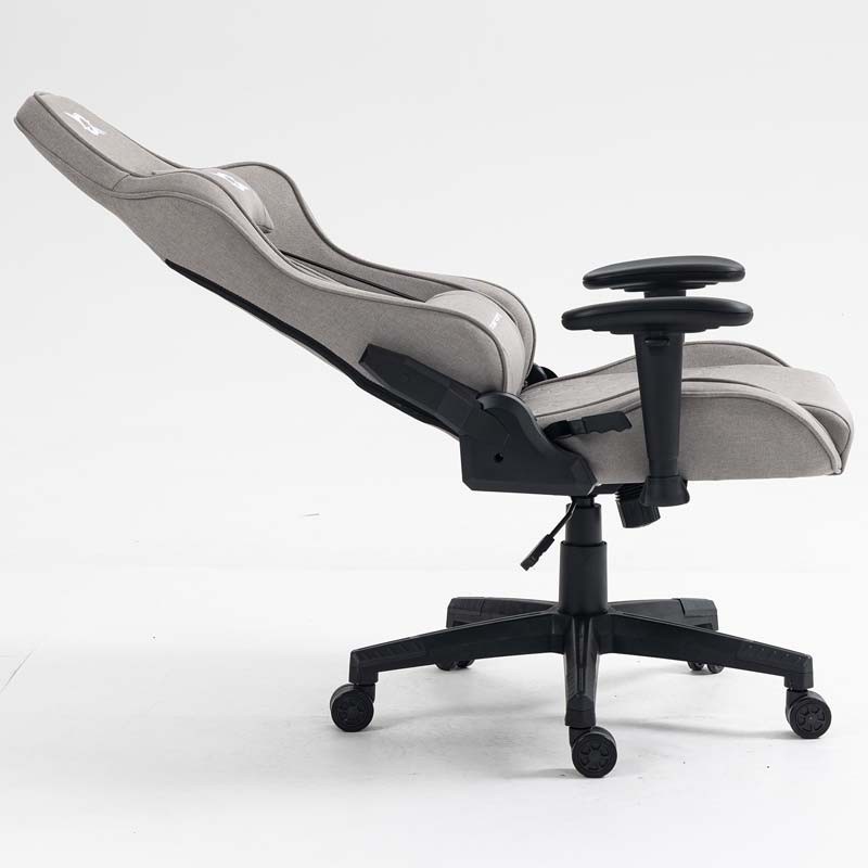 Chaise en Tissu PowerGaming Race Gris - Ítem4