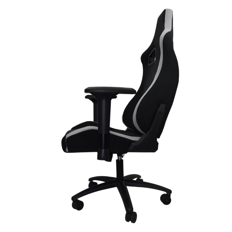 Chaise en tissu Powergaming Ergonomique Noir+Gris avec Accoudoirs 4D - Ítem2