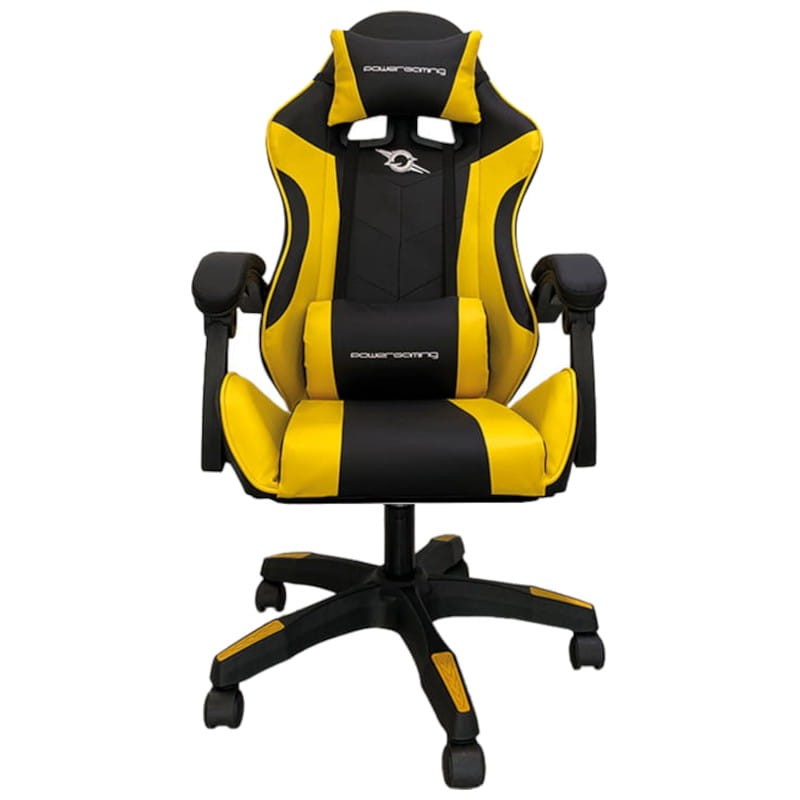 Silla Gaming PowerGaming Con Altavoz Bluetooth y Masaje Amarillo y Negro - Ítem1