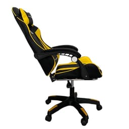Cadeira Gaming PowerGaming Preto/Amarelo - Confortável