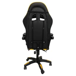 Cadeira Gaming PowerGaming Preto/Amarelo - Detrás