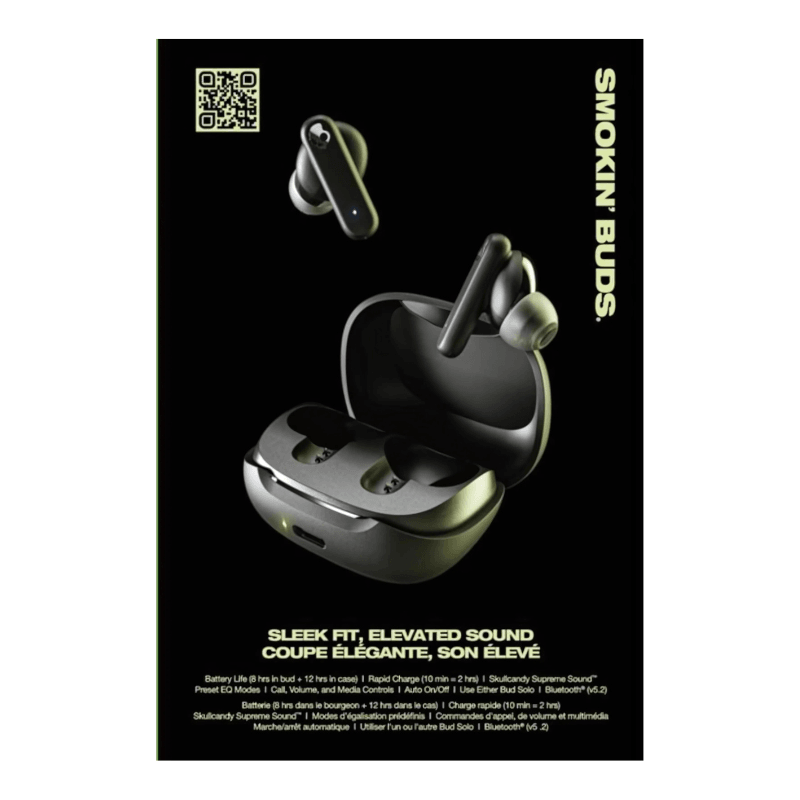 Skullcandy Smokin Buds True Wireless Bluetooth Negro - Auriculares inalámbricos - Ítem6