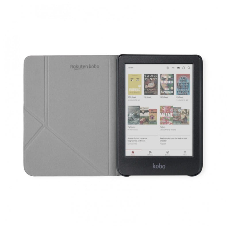 Kobo Capa de dormir preta manga do livro eletrónico - Item1