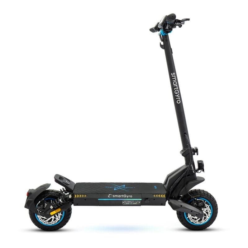 Lado de Smartgyro Cross Dual Max 1000W Preto - Scotter Eléctrica