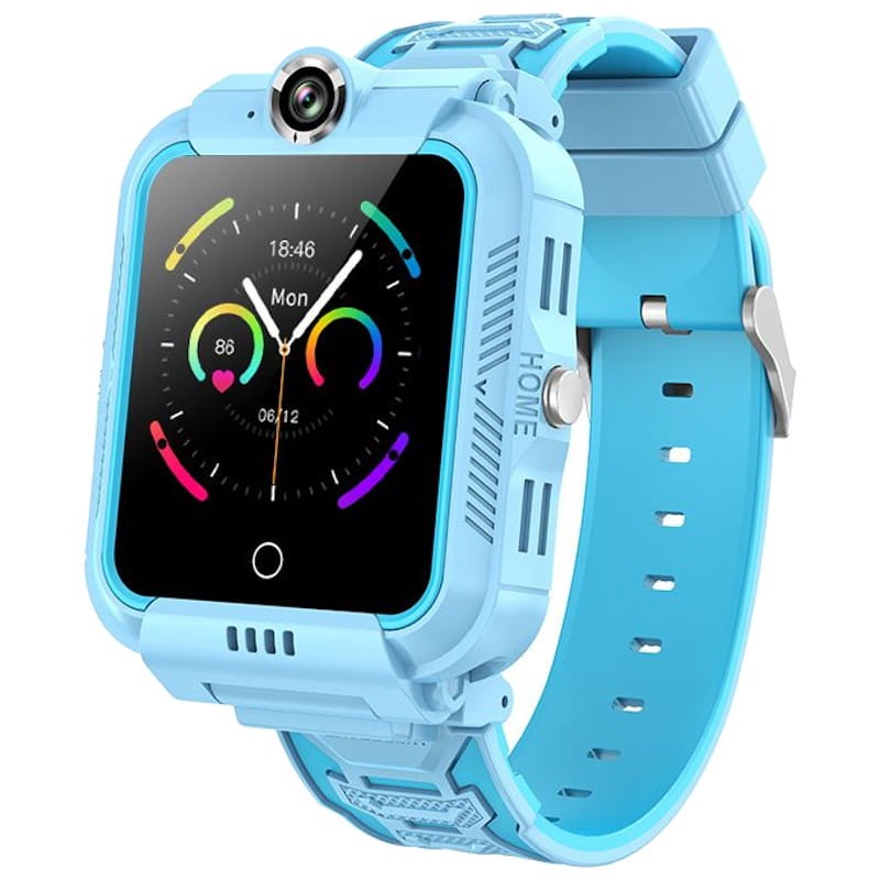 montre connectée enfant A36E étanche GPS 4G bleue