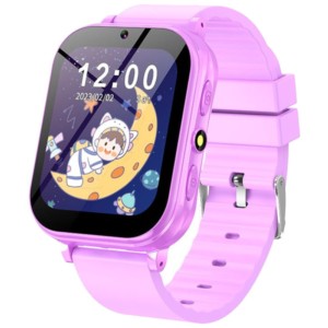 Smartwatch para crianças A18 Roxo - Relógio inteligente