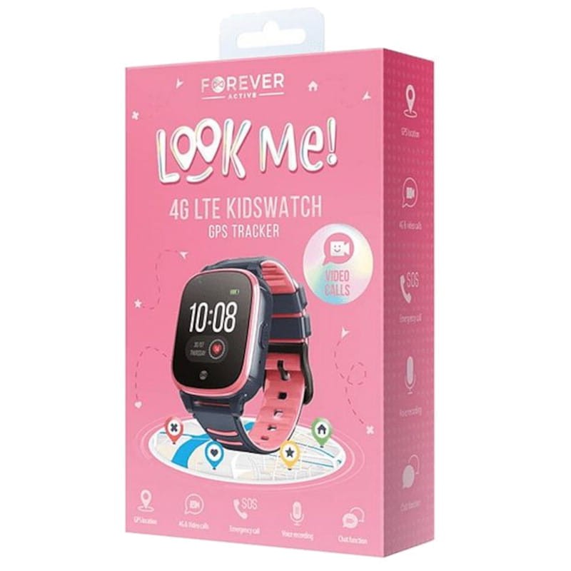 Smartwatch con Localizador para Niños Forever Look Me KW-500 4G Rosa - Ítem4