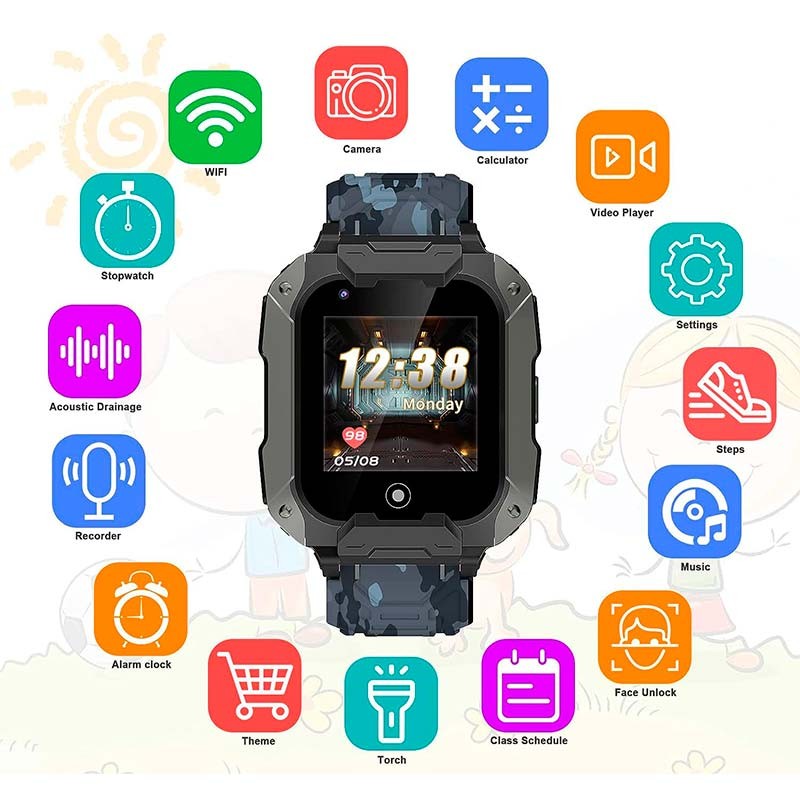 Smartwatch para Niños T28 Negro - Reloj inteligente - Ítem3