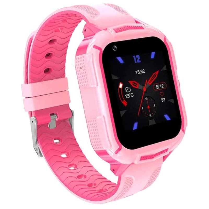 Pantalla de Smartwatch T35C 4G GPS Rosa - Smartwatch para niños