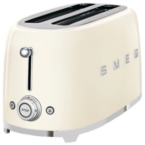 Tostadora Retro Smeg TSF02CREU - 2 ranuras Crema