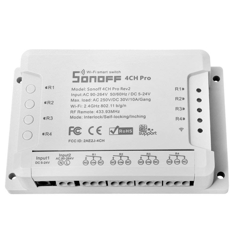 Sonoff 4CH Pro R2 Switch WiFi - Smart Switch Control