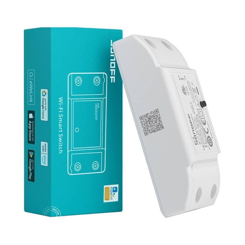 Caja de Sonoff BASICR4 Blanco - Switch inteligente WiFi
