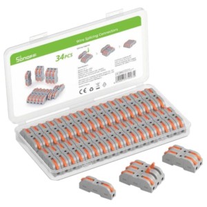 Sonoff D1-1 Gris - Conector para Empalme de Cables 34 Pcs
