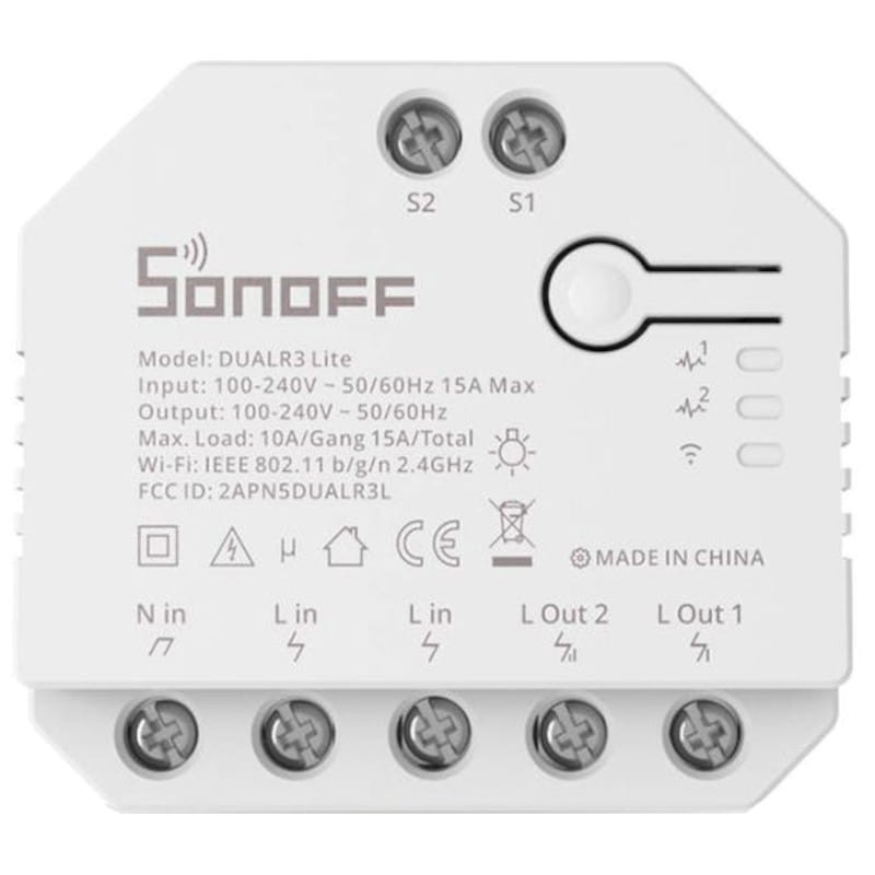 Sonoff Dual R3 Lite Blanc - Commutateur Wi-Fi intelligent - Ítem