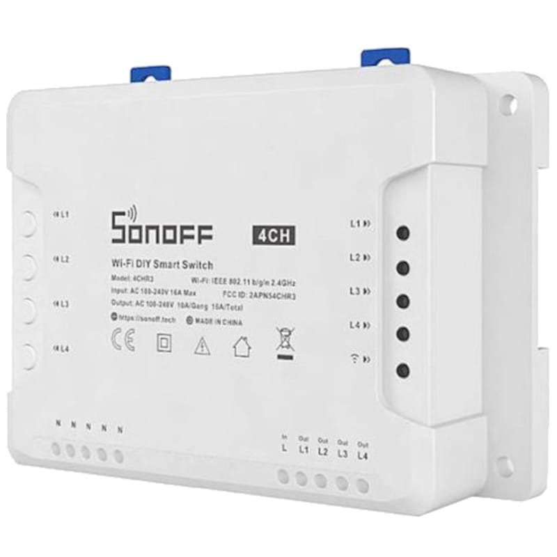 Sonoff 4CH Pro R3 Wifi Smart Switch avec contrôle RF - Relais intelligent - Ítem