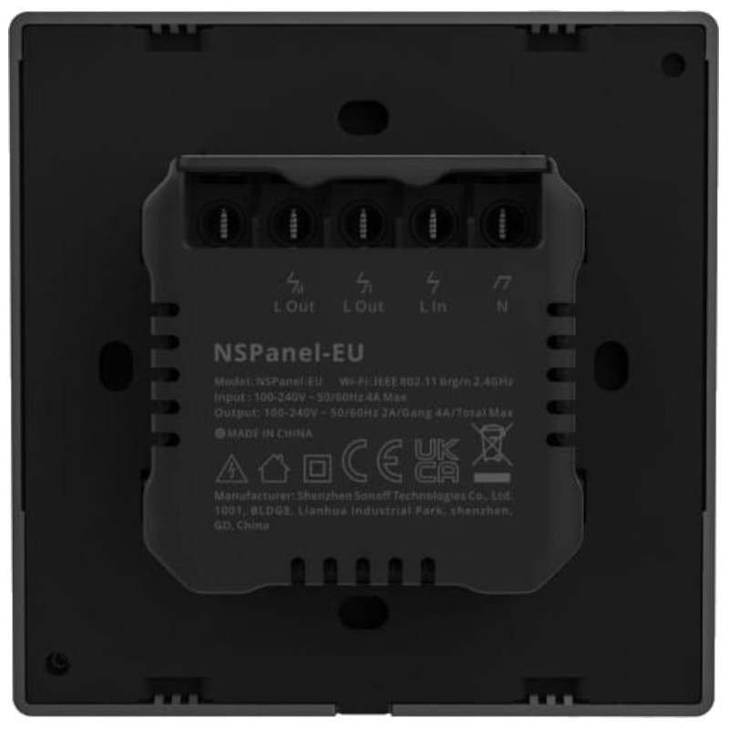 SONOFF NSPanel Negro - Pantalla Inteligente, Centro De Control, Termostato y Sensor Ambiental - Ítem2