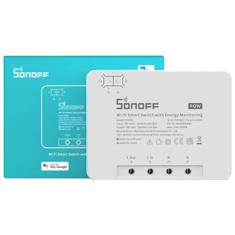 Sonoff POW R3 (25A/5500W) - Interrupteur intelligent avec compteur de puissance - Ítem5