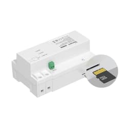 Détail de la fente pour cartes du Compteur de Puissance Intelligent Sonoff SPM-Main WiFi