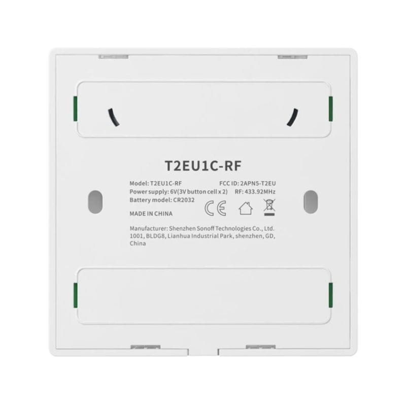 Sonoff T2 1C WiFi + RF 433 - Interruptor Táctil Inteligente - Ítem2
