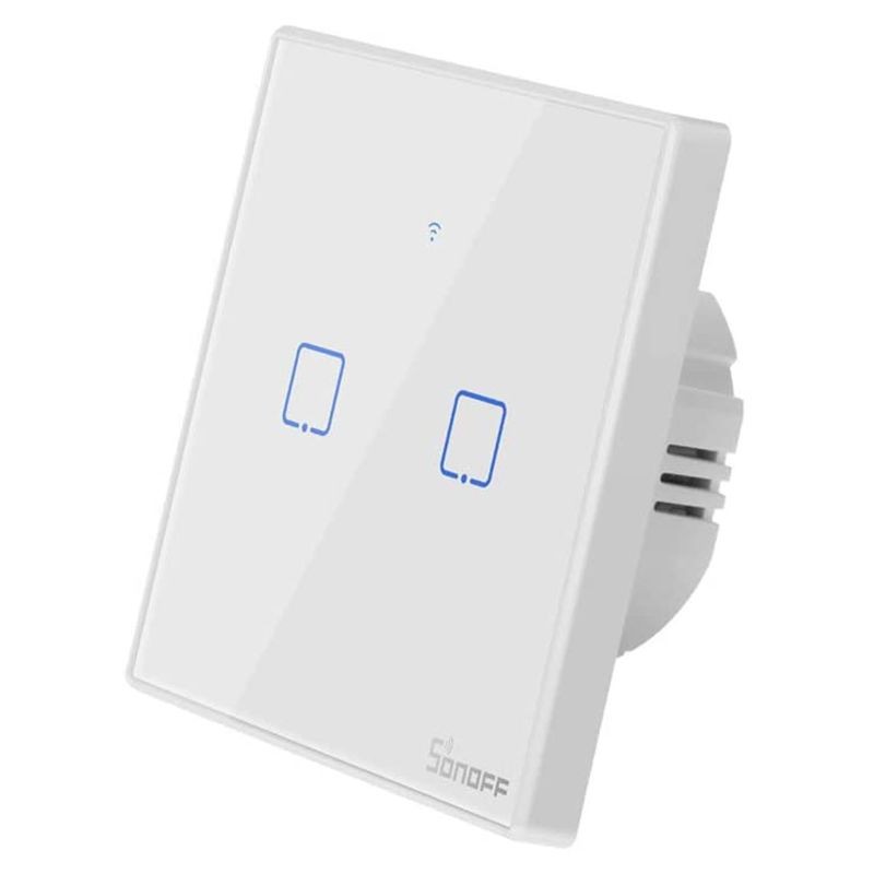Sonoff T2EU2C-TX 2 botones Táctil Blanco - Interruptor de pared WiFi - Ítem2