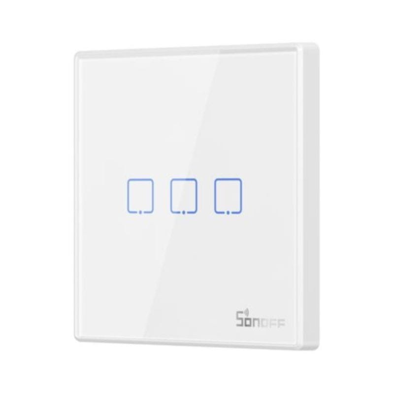 Sonoff T2EU3C-RF 433MHz 3 botones - Interruptor táctil inteligente programable - Ítem1