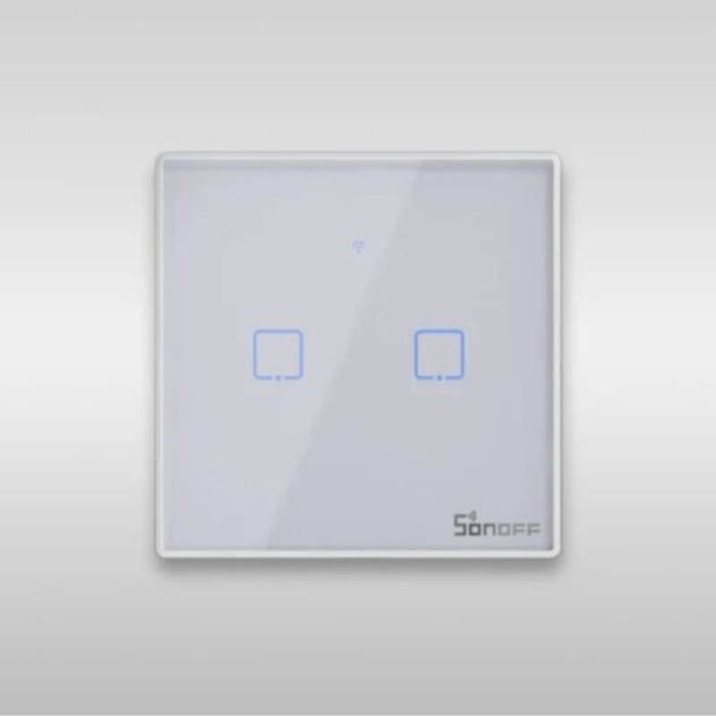 Sonoff T2EU2C-TX 2 botones Táctil Blanco - Interruptor de pared WiFi - Ítem3