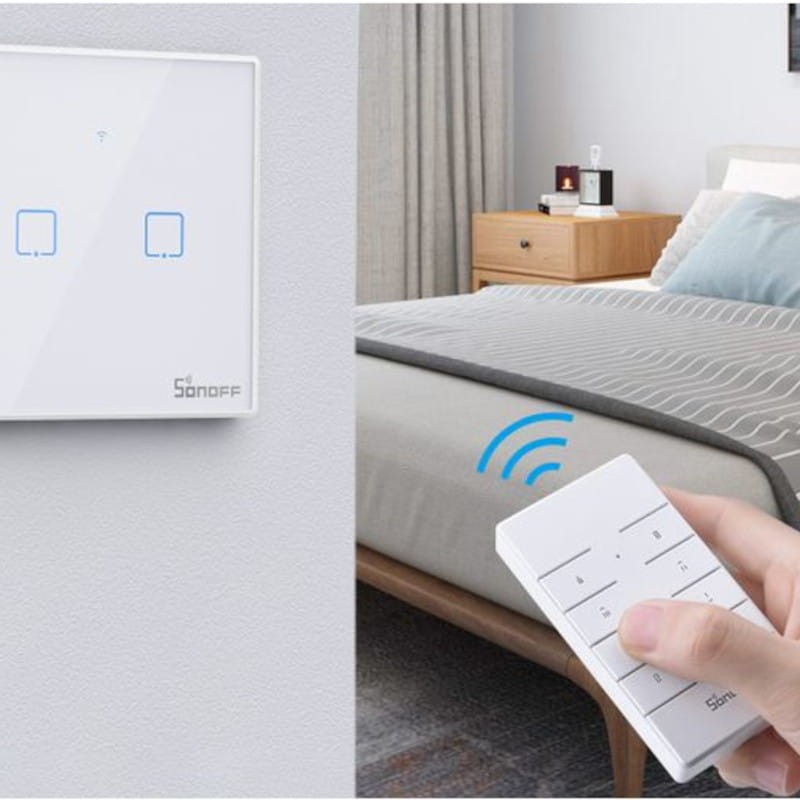 Sonoff T2EU2C-TX 2 botones Táctil Blanco - Interruptor de pared WiFi - Ítem6