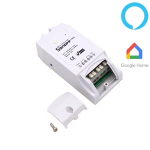 Sonoff TH16 WiFi Switch - Smart Control Temperature / Humidity - Detail of the switch (it stands out for creating an intelligent system of connected sonoff products that are activated depending on variables of temperature and humidity measurement)