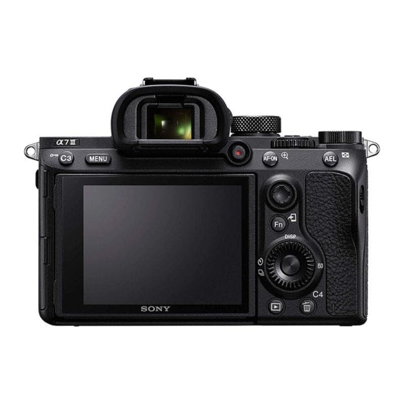 Vue avant-arrière de l'appareil photo reflex Sony Alpha 7 III Corps MILC Noir