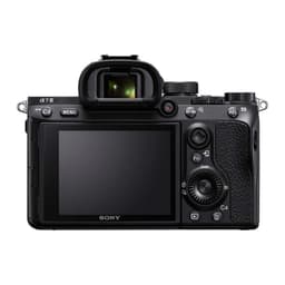 Vue avant-arrière de l'appareil photo reflex Sony Alpha 7 III Corps MILC Noir