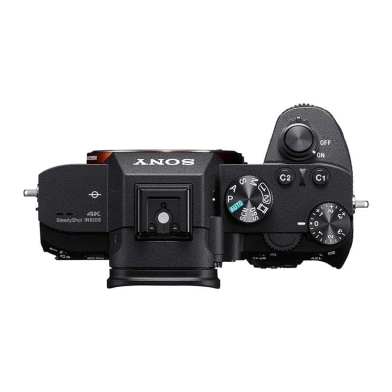 Vue en plan de l'appareil photo reflex Sony Alpha 7 III Corps MILC Noir