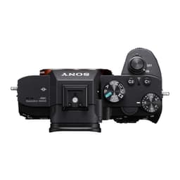 Vue en plan de l'appareil photo reflex Sony Alpha 7 III Corps MILC Noir