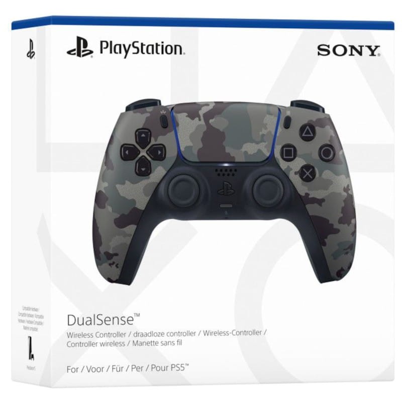 Manette Sony DualSense PS5 Gris Camouflage - Ítem4