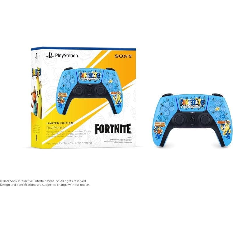 Caixa de Sony DualSense Edição Limitada Fortnite - PlayStation 5 Gamepad