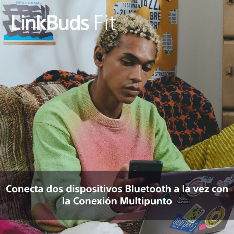 Sony LinkBuds Fit Negro - Auriculares Bluetooth - Ítem6