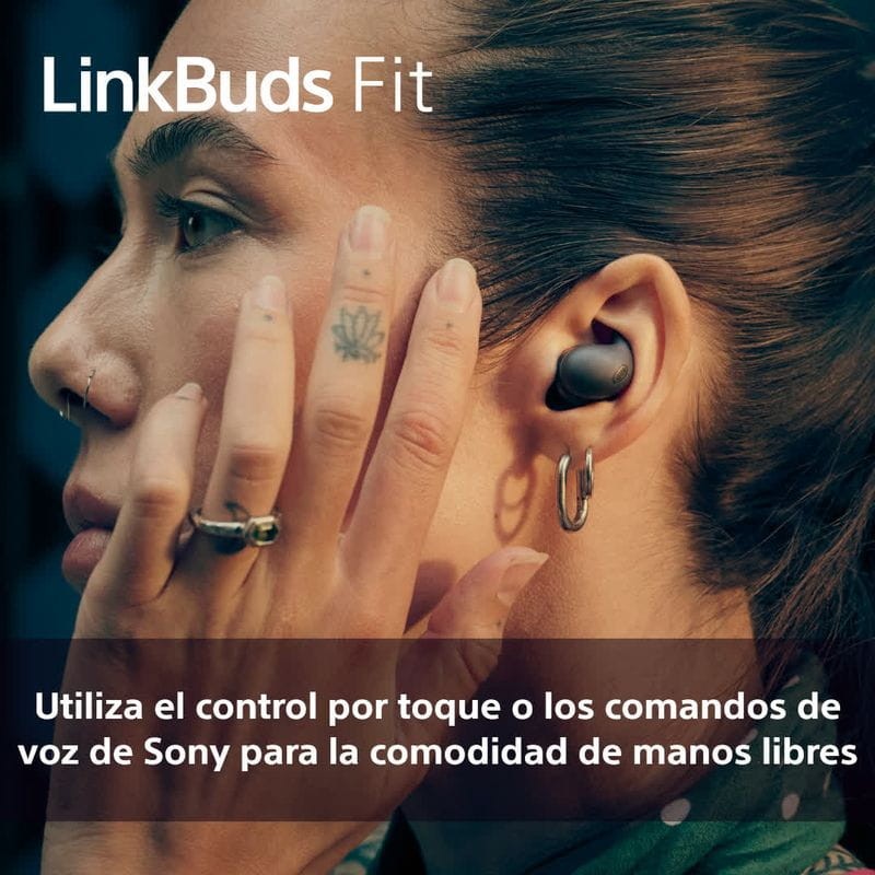 Sony LinkBuds Fit Negro - Auriculares Bluetooth - Ítem7